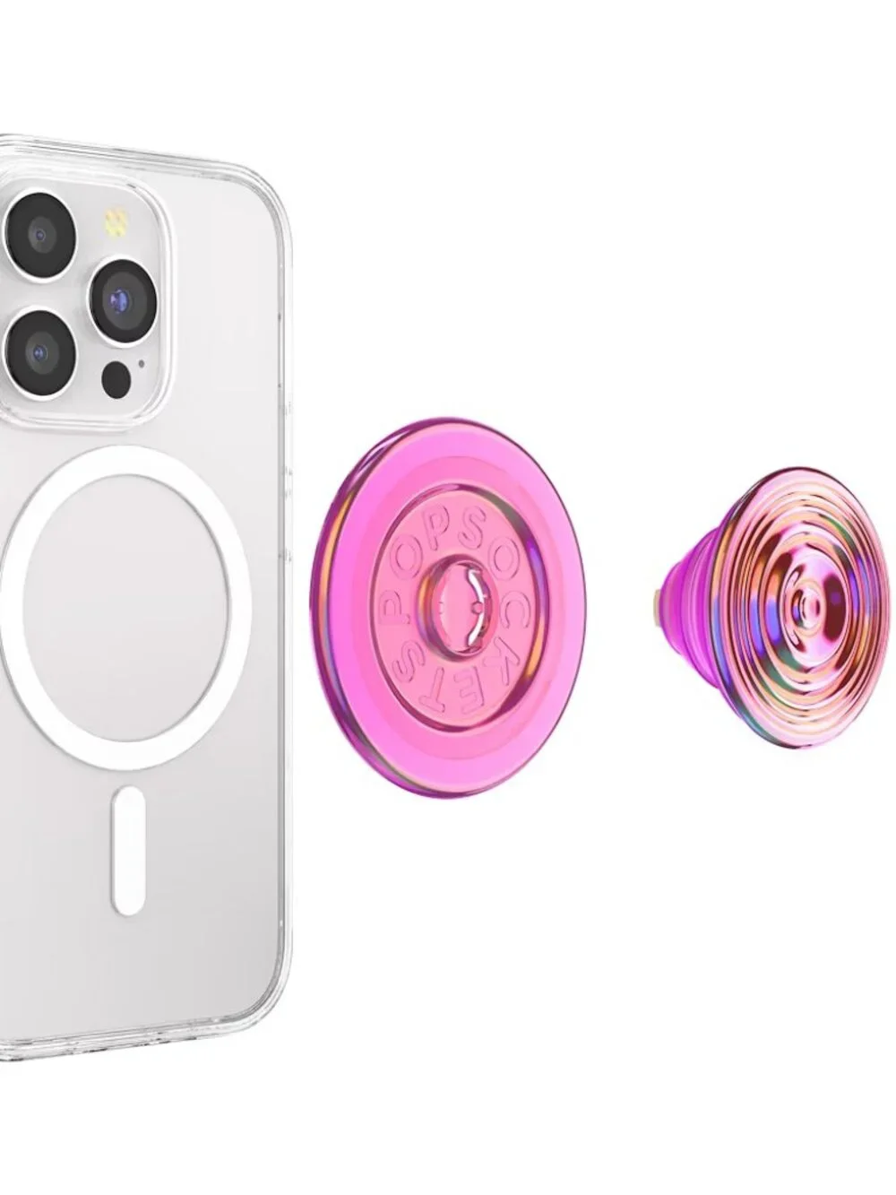 Popsockets Phone PopGrip for MagSafe Magnetic Holder Ripple Iridescent Aviation